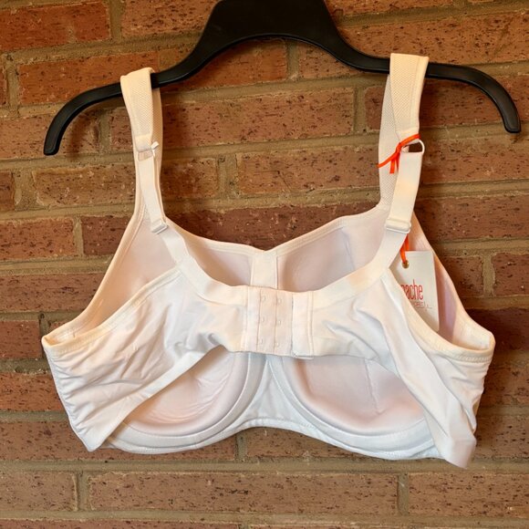 NWT Panache 5021 Underwired Sports Bra 40DD White High Impact Support - Picture 2 of 4